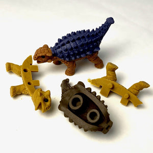 X 380082 IWAKO DINOSAUR ERASERS-DISCONTINUED