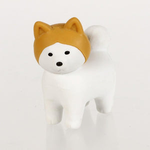 380282 IWAKO AKITA & DOG ERASERS-5 packs of erasers