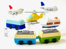 Load image into Gallery viewer, 381362 IWAKO AIRPLANE, HELICOPTER, BUS, CRUISE SHIP ERASERS-7 erasers
