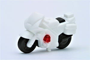 X 381683 POLICE MOTORCYCLE ERASER-DISCONTINUED