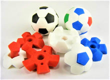 Load image into Gallery viewer, X 381873 IWAKO SOCCER BALL ERASER-RED-DISCONTINUED
