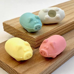 X 381922 DOUBLE MINI PIG ERASERS-DISCONTINUED