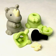 Load image into Gallery viewer, 382258 IWAKO RHINO ERASER-GREEN-1 erasers
