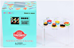382622 IWAKO SUSHI-GO-ROUND ERASERS-6 packs of 12 erasers