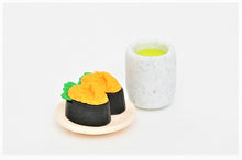 Load image into Gallery viewer, 382628 IWAKO UNI SUSHI PLATE WITH TEA ERASERS-1 SET
