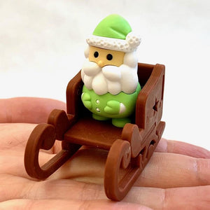 382642 IWAKO SANTA CLAUS ERASERS-7 erasers