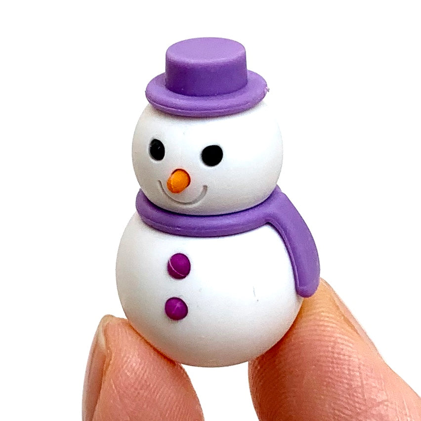 Iwako Snowman Eraser : Japanese Kawaii Mini Puzzle : Colors