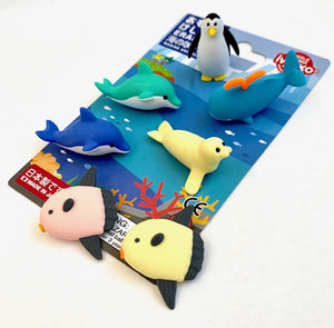 383391 IWAKO SEA WORLD ERASER CARD-1 CARD