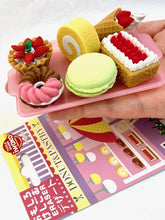 Load image into Gallery viewer, 383471 IWAKO FRENCH PASTRY ERASER CARD-1 CARD
