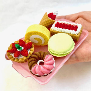 383471 IWAKO FRENCH PASTRY ERASER CARD-1 CARD