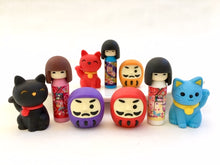 Load image into Gallery viewer, 383681 IWAKO JAPAN ICONS TRIPLE ERASERS-1 bag of 3 erasers
