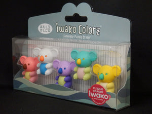 384601 Iwako Colorz Koala -1 box of 5 Erasers