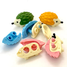Load image into Gallery viewer, X 380486 IWAKO HEDGEHOG ERASERS-YELLOW-DISCONTINUED
