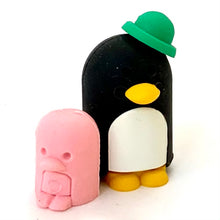Load image into Gallery viewer, 382052 PENGUIN FAMILY ERASERS-4 packs of 8 erasers
