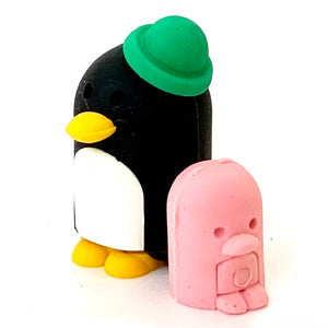 382052 PENGUIN FAMILY ERASERS-4 packs of 8 erasers