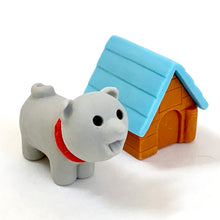 Load image into Gallery viewer, X 380292 IWAKO DOG HOUSE ERASERS-6 CRAZY COLORS-DISCONTINUED
