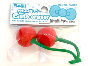 381932 Cherry Eraser. 2 colors-2 erasers