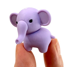 Load image into Gallery viewer, 380332 IWAKO ELEPHANT ERASERS NEW PASTEL COLORS-6 erasers

