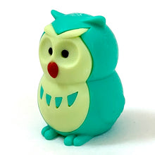 Load image into Gallery viewer, X 380064 IWAKO OWL ERASERS-GREEN-DISCONTINUED
