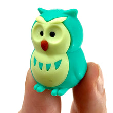 Load image into Gallery viewer, X 380064 IWAKO OWL ERASERS-GREEN-DISCONTINUED
