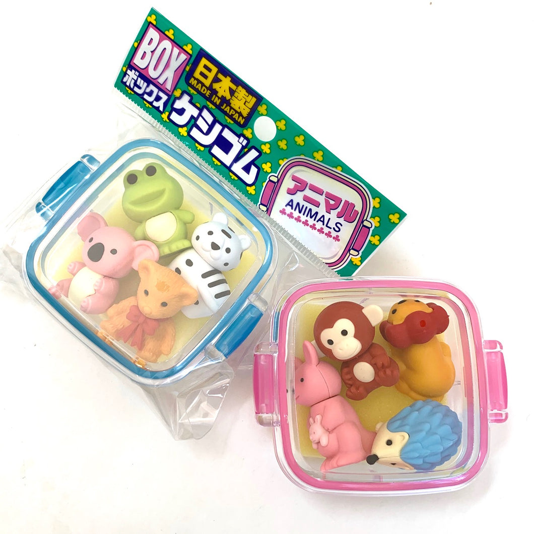 X 383521 Iwako ANIMAL ERASER SET-DISCONTINUED