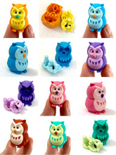 Load image into Gallery viewer, X 380063 IWAKO OWL ERASERS-BLUE-DISCONTINUED
