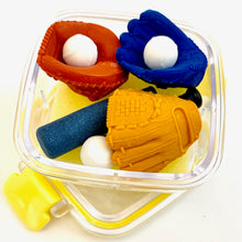 Load image into Gallery viewer, 384351 IWAKO BASEBALL ERASERS IN A BOX-1 box of 4 erasers
