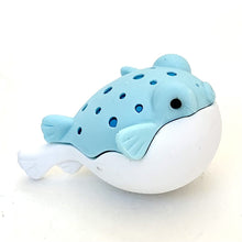 Load image into Gallery viewer, 380168 IWAKO BLUE PUFFER FISH ERASER-1 Eraser
