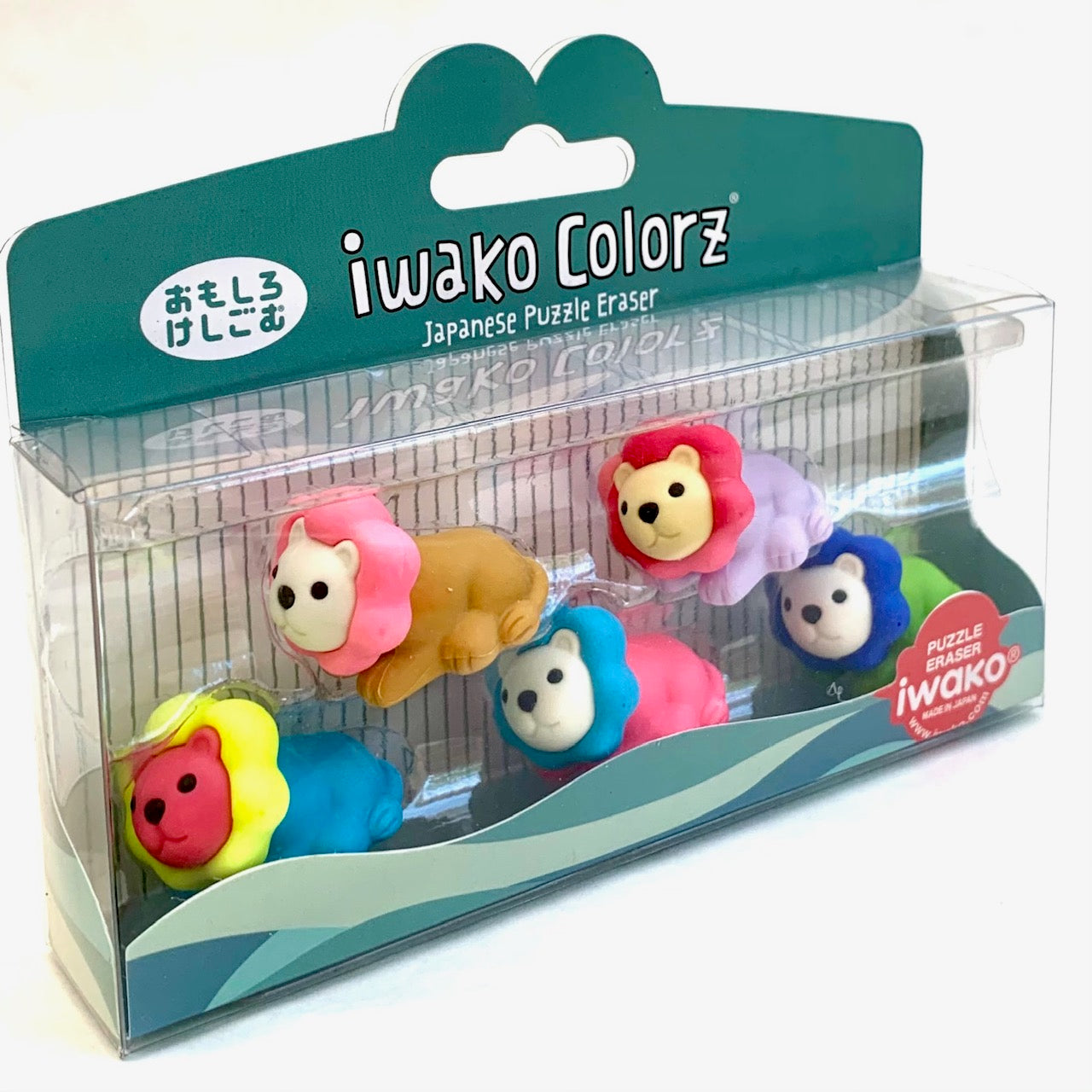 384581 Iwako Colorz Lion -1 box of 5 erasers – IwakoUSA