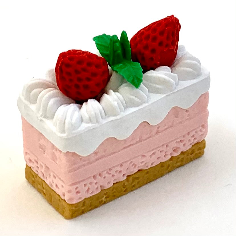 381475 IWAKO SQUARE CAKE ERASER-STRAWBERRY-1 ERASER – IwakoUSA