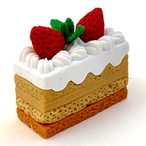 381476 IWAKO SQUARE CAKE ERASER-CHOCOLATE-1 ERASER