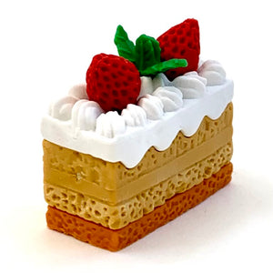 381476 IWAKO SQUARE CAKE ERASER-CHOCOLATE-1 ERASER