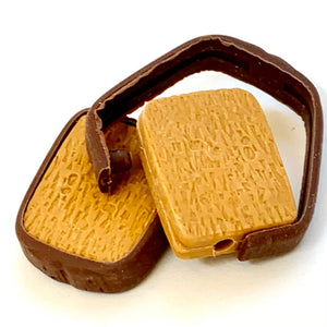 X 380733 2 SLICES OF DARK BROWN BREAD ERASER-DISCONTINUED