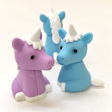Load image into Gallery viewer, 380432 IWAKO Unicorn Erasers BLUE AND PURPLE-2 erasers
