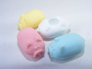 X 381922 DOUBLE MINI PIG ERASERS-DISCONTINUED